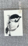 Gold Framed Miniature Chickadee