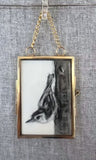 Gold Framed Miniature Nuthatch