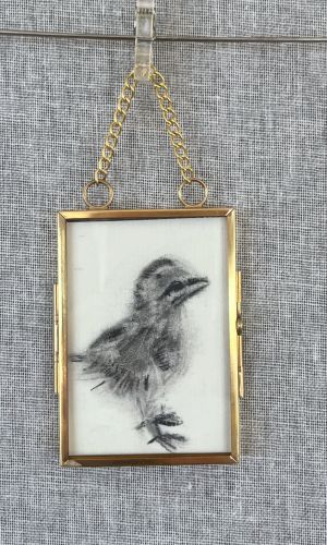 Gold Framed Miniature Chickie