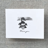 6 Duckling Note Cards