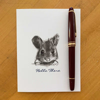 6 Hello There Little Grey Mouse Note Cards